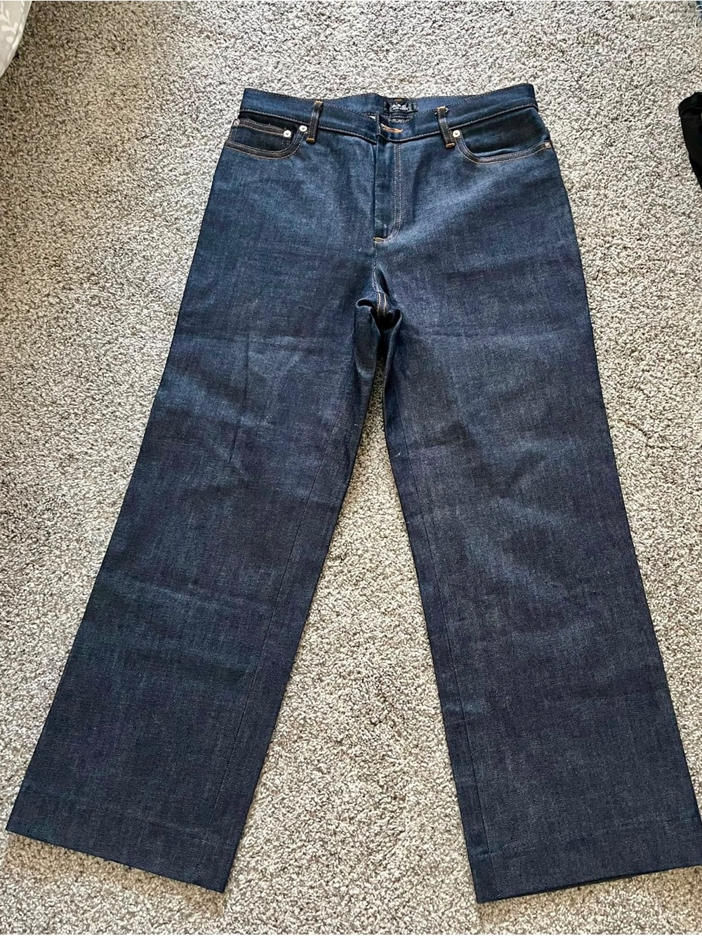A.P.C. Women's Dark Indigo Wide-Leg Jeans